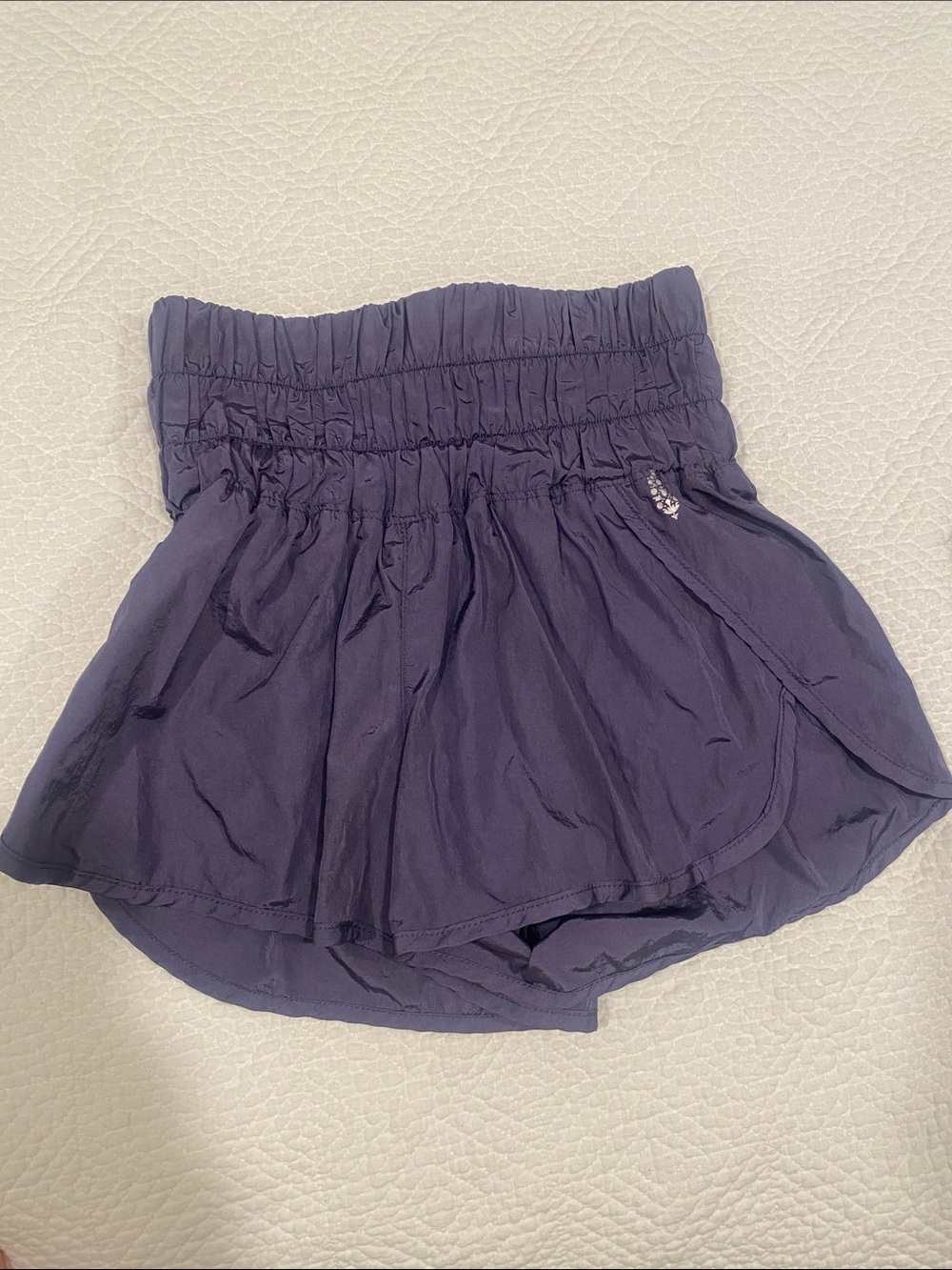 FP Movement by Free People Navy High-Rise Skort with Smocked Waist